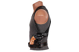 Кобура Револьвер 3 оперативна + поясна формована (шкіра, чорна)