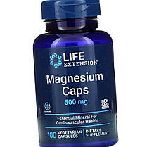 Магній Life Extension Magnesium Caps 500 mg 100 veg caps, фото 5