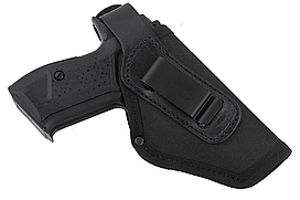 Кобура для Форт-12 поясна + прихованого внутрішньобрючного носіння (oxford 600D/шкіра, чорна)