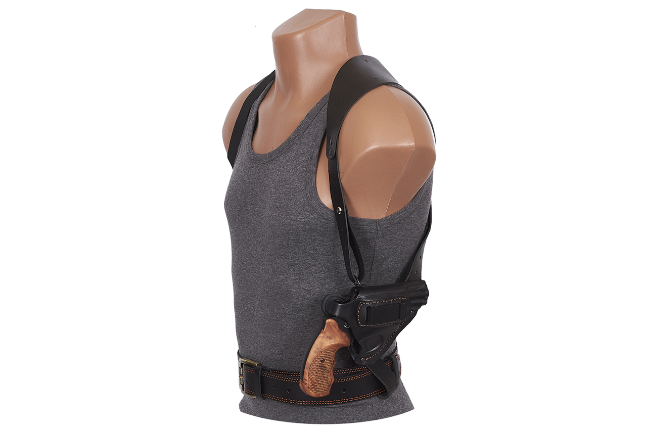 Кобура Револьвера 2,5" оперативна +поясна +скритого з кліпсою внутрішньобрючного носіння під револьвер Флобера, шкіряна