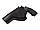 Кобура для Револьвера 4" поясна + прихованого внутрішньобрючного носіння з кліпсою не формована (шкіряна, чорна), фото 3