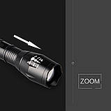 Ліхтарик ультрафіолетовий 365nm з зумом (Змінна ширина променя, Zoom), фото 4