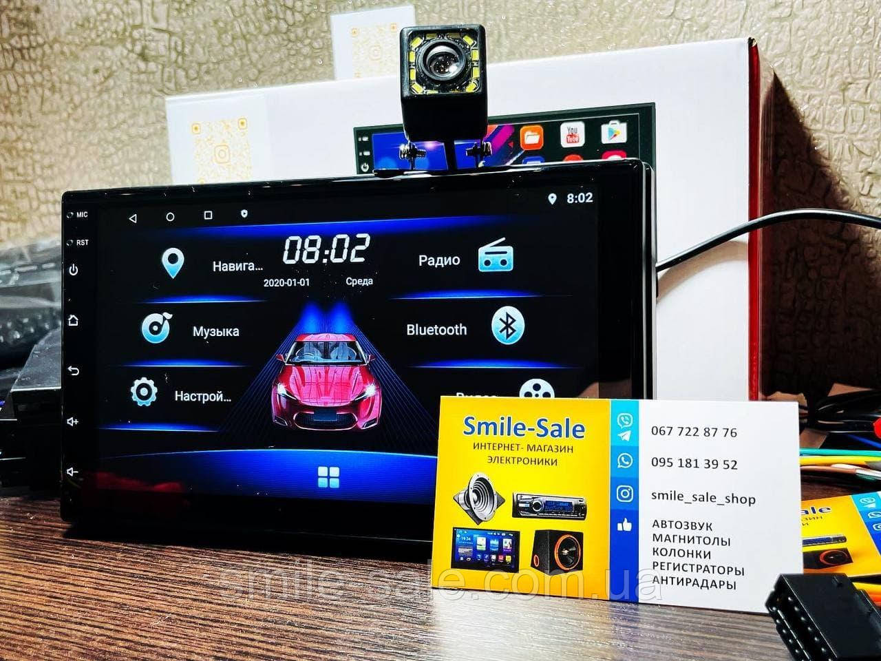 2din Автомагнітола Pioneer 7011A GPS, WiFi, Bluetooth, Android 9.1 + камера заднього виду