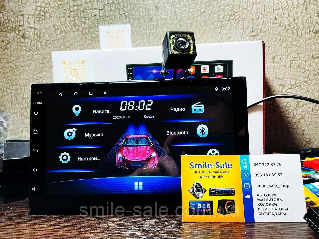 2 Din Автомагнітола Pioneer 7037 GPS, Wi-Fi, Bt Android 10+NAVITEL+КАМЕРА!