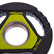 Диски 51 мм 1,25 кг (диски) поліуретанові Zelart, фото 2