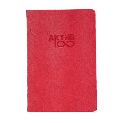 Планер для бізнесу та особистих справ Актив LifeFLUX А5 на рік Червоний металік російська мова
