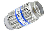 Гофра глушителя 50x150 (3-х слойная) Nexia, 21214 инжектор, EuroEx