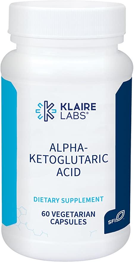 Klaire Alpha-Ketoglutaric Acid/Альфа-кетоглутанова кислота 300 мг, 60 веганкапс.