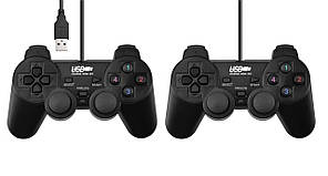 USB джойстик для ПК PC GamePad DualShock DJ-2082 з вібро 2шт