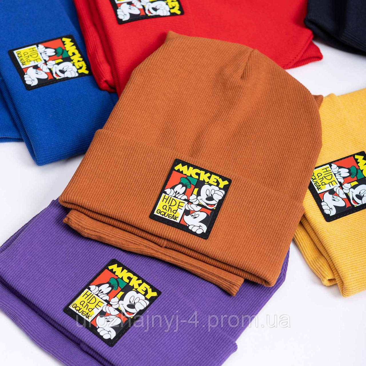 Набір трикотажний подвійний з нашивкою Mickey 52-54р код 4503 Glory-kids