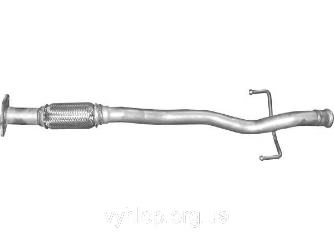 Приймальна труба Хюндай Гетс (Hyundai Getz) 1.1 02-06 (10.64) Polmostrow алюминизированный