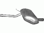 Глушник BMW 3 E46 (БМВ 3 Е46) 1.6/1.8/2.0 01-05 (03.05) Polmostrow алюминизированный
