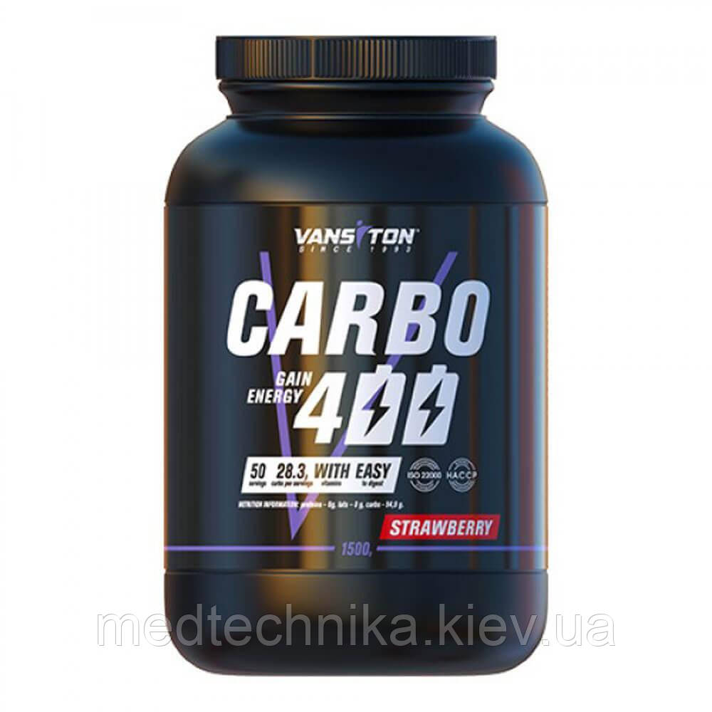 Гейнер Карбо 400, полуниця, 1,5 кг, Vansiton