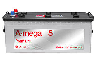 Аккумулятор A-mega Premium (M5) 6СТ-190-А3 Flat (3;4)
