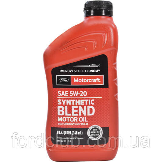 Ford Motorcraft Synthetic Blend 5W-20 - фото 1 - id-p1155145601