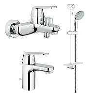 Набор смесителей для ванной GROHE Eurosmart 126111S хром латунь 111191