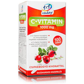Харчова добавка вітамін C 1000 мг із шипшиною в таблетках Vitaday 1 × 1 Vitamin, Профілактика застуди