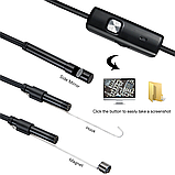 Ендоскоп бороскоп відеоскоп камера для Android, ПК TYPE-C MicroUSB USB. 2м, фото 6