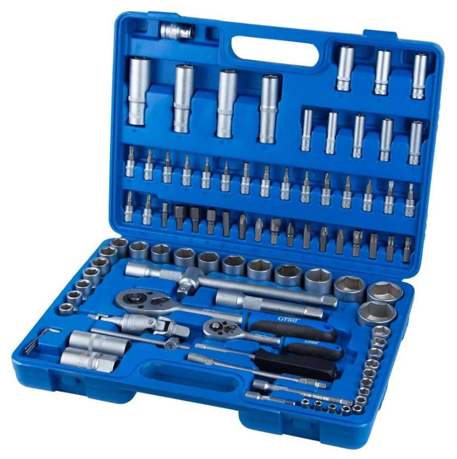 Набір ключів, головок, інструментів GRAD 94 шт. у кейсі