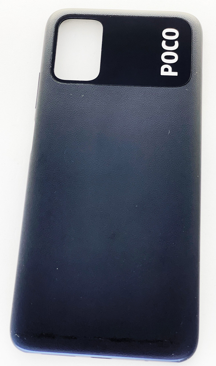 Задня кришка для Xiaomi Poco M3, чорна, Power Black, оригінал (Китай)