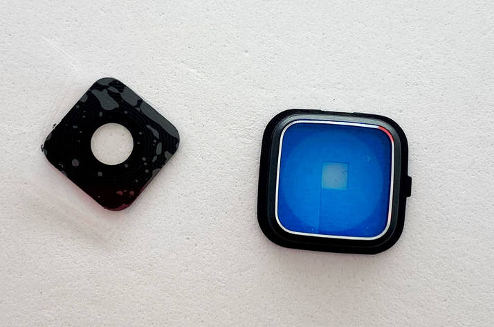 Скло камери Samsung N910H Galaxy Note 4, з рамкою чорного кольору, фото 1