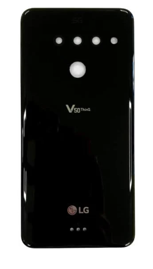 Задня кришка для LG V500 V50 TinQ 5G, чорна, Aurora Black, оригінал (Китай)