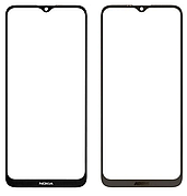 Скло дисплея Nokia G10/ Nokia G20, для переклеювання, чорне, оригінал (Китай) з олеофобним покриттям