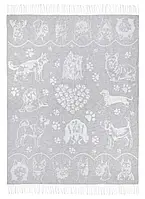 Плед хлопковый Love You Друзья 140x200 см мягкий тёплый для дома и отдыха (4371)