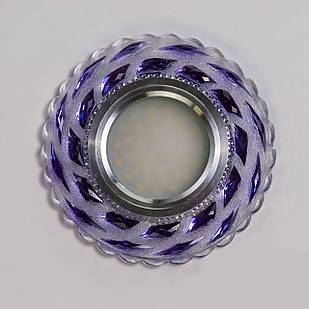 Точковий світильник з вбудованим LED підсвічуванням 3 Вт під лампочку MR 16 D-8770WH+PP