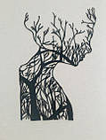 Декоративне панно Жінка Чоловік з гілок, настінне панно, фото 2
