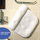Подушка для ванни ортопедична спа на 6 присосків. Підголівник, фото 9