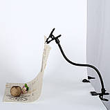 Гнучкий тримач кріплення для фону 50 см Falcon (Прищіпка - Прищіпка), фото 3