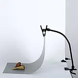 Гнучкий тримач кріплення для фону 50 см Falcon (Прищіпка - Прищіпка), фото 6