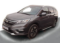 Бокові пороги Duru (2 шт., алюміній) для Honda CRV 2017-2022 рр