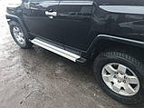 Бокові пороги Maya V2 (2 шт., алюміній) для Toyota FJ Cruiser 2006-2022 рр, фото 5