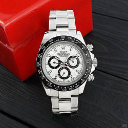 Годинник наручний Rolex Cosmograph Daytona AAA Silver-Black-White-Black