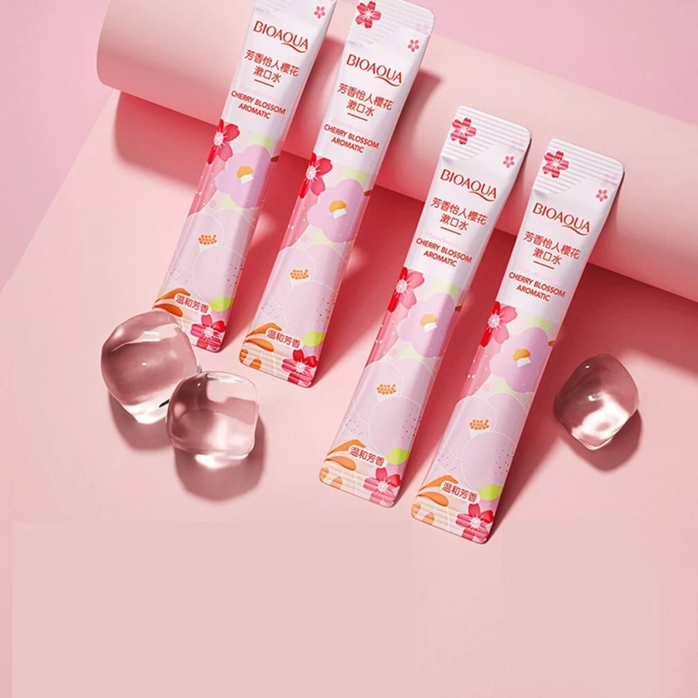 Ополіскувач для порожнини рота BIOAQUA Fragrance Vitality Cherry Blossom Mouthwash, 20 шт./уп.