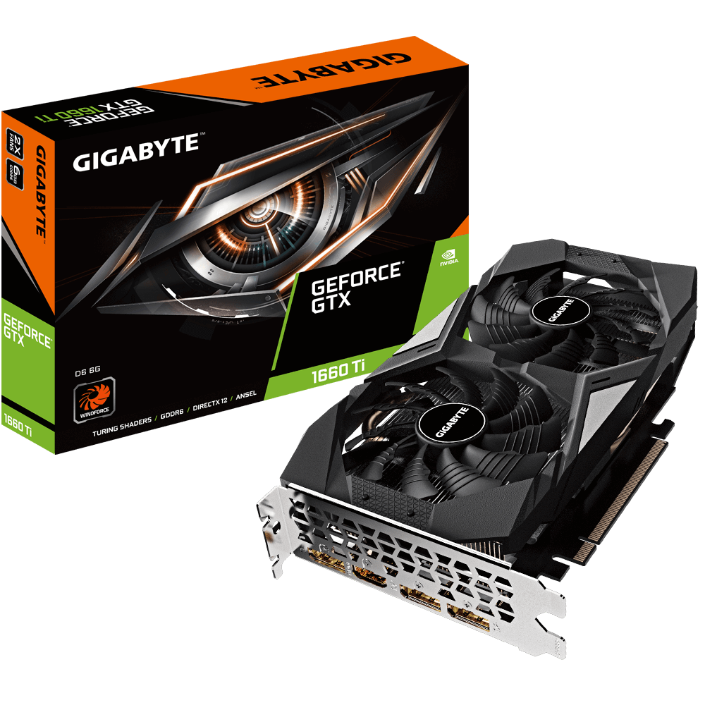 GIGABYTE GTX 1660 Ti D6 6 GB Нова 36 міс. гарантії GeForce