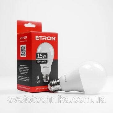 Світлодіодна LED лампа ETRON Light 1-ELP-004 A65 15W 4200K E27 (білий нейтральний)