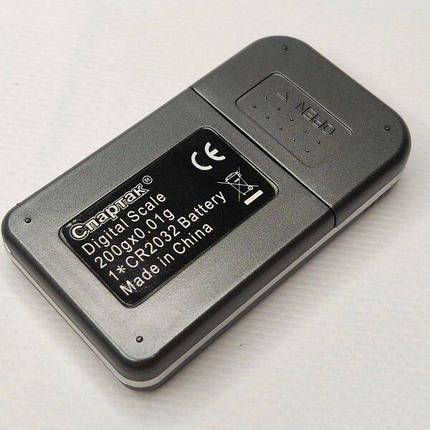 Міні кишенькові ювелірні електронні ваги 0,1-200 гр NEW 398i, фото 2