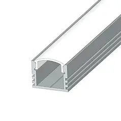 Набір Biom профіль накладний алюм. анод. LED ЛП12 + розсіювач прозорий LP-12A+LC-U