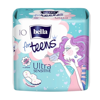 Гігієнічні прокладки Bella FOR TEENS ULTRA SENSITIVE 10  шт