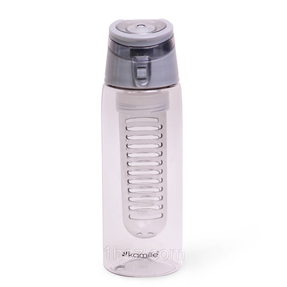 Спортивна пляшка для води Kamille Сірий 660ml з пластику KM-2303