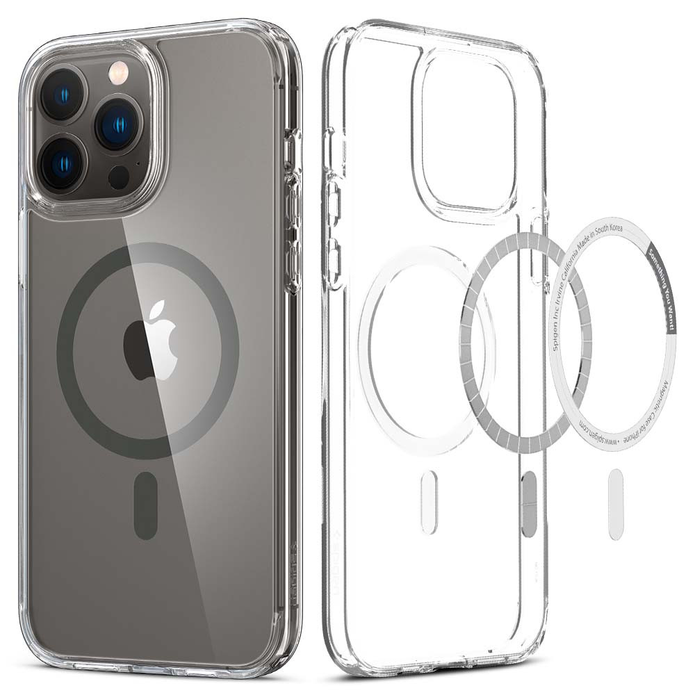 Чохол Spigen для iPhone 13 Pro Max - Hybrid Ultra MagSafe (Graphite), Clear (ACS03211)