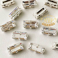 Preciosa в цапах (в оправе) цвет Crystal 10х5mm*1шт