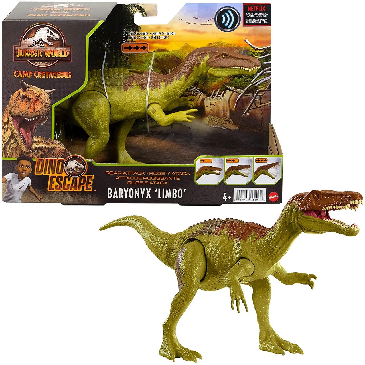 Іграшка динозавр зі звуком 30 см Jurassic World Roar Attack Baryonyx Limbo GWD12