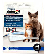 Капли для кошек и собак до 4 кг (от блох, вшей, власоедов) AnimAll VetLine spot-on спот-он, 1 пипетка 0,5 мл