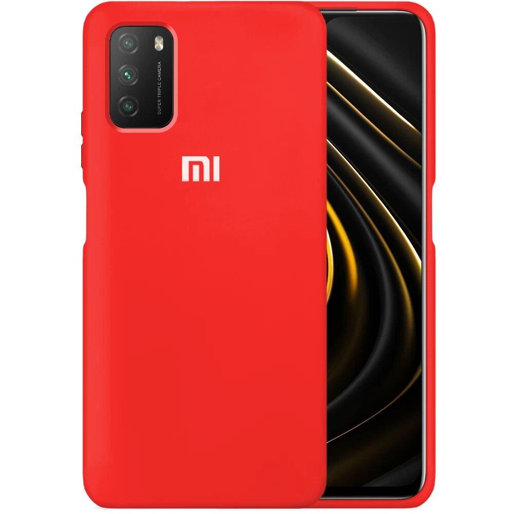 Чохол Silicone case Premium для Xiaomi Poco M3 Red (01) червоний