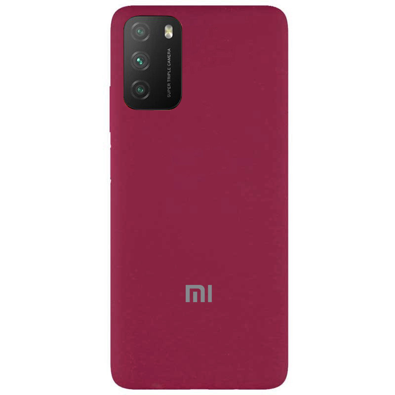 Чохол Silicone case Premium для Xiaomi Poco M3 Marsala (23) марсала