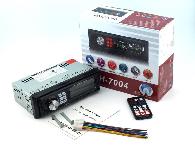 Автомагнітола 1DIN MP3 4x25W - DEH 7004 (Знімна панель )